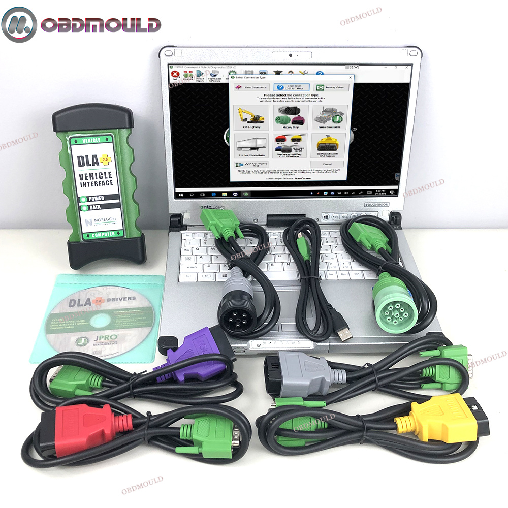 Heavy Equipment Diagnostic Software - ForJ-pro DLA Diagnostic DLA+CFC2 Laptop 2.0