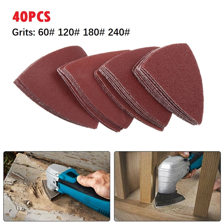 Tools Heavy Equipment - 40 adet 80mm Alüminyum Oksit Üçgen