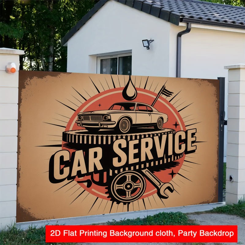 Büyük retro araba servis afişi - Heavy Equipment Mechanic incelemesi ve fiyatı